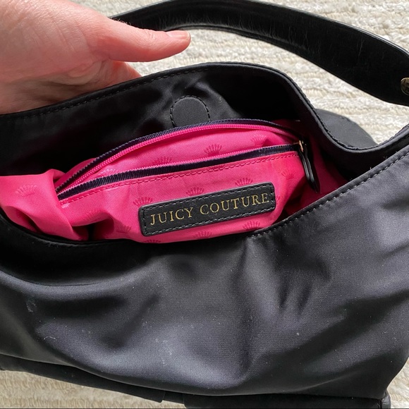 Juicy Couture black nylon hobo purse - Picture 9 of 16